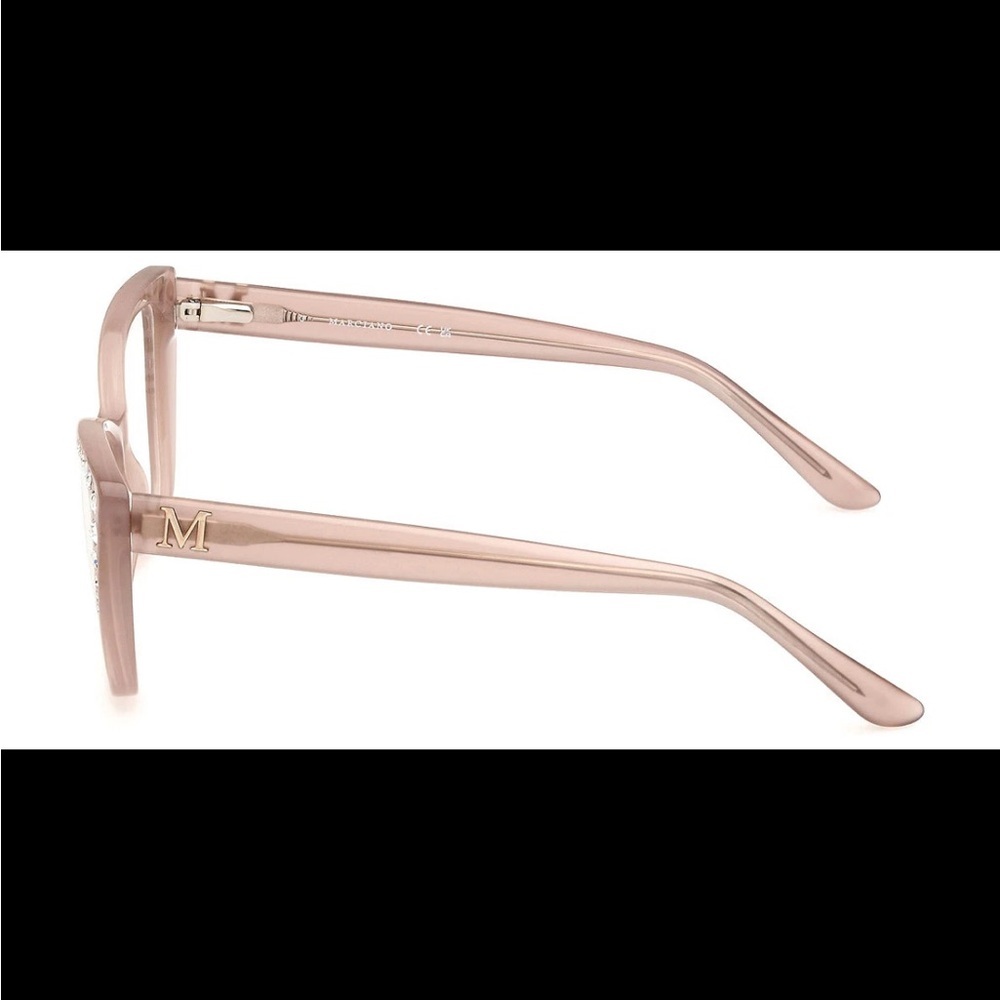 Marciano/Guess GM50001 059 Beige Plastic CatEye Eyeglasses Frame 56-16-145 NEW - Picture 9 of 13